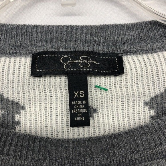 Jessica-Simpson-Gray-Long-Sleeve-Shirt-Size-xs - Picture 3 of 7